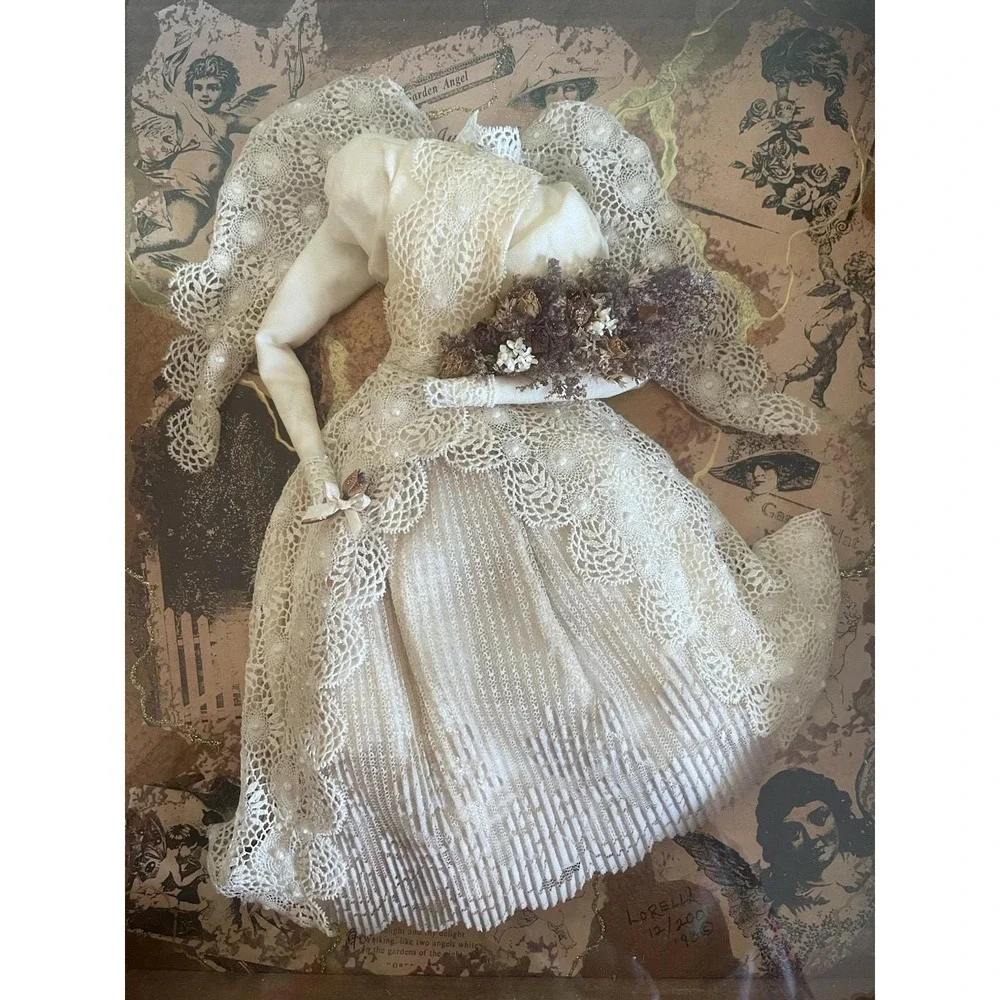Lorella Collections‎ Garden Angel Shadow Box Victorian Styled Framed Number 12
